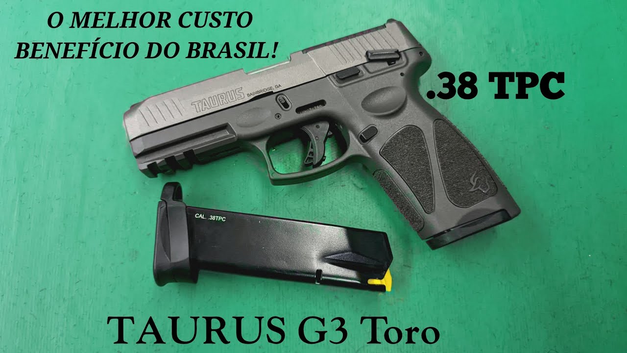 🔫 Taurus G3 TORO .38 TPC – Custo-Benefício Imbatível para Defesa Pessoal e Tiro Esportivo! 💥