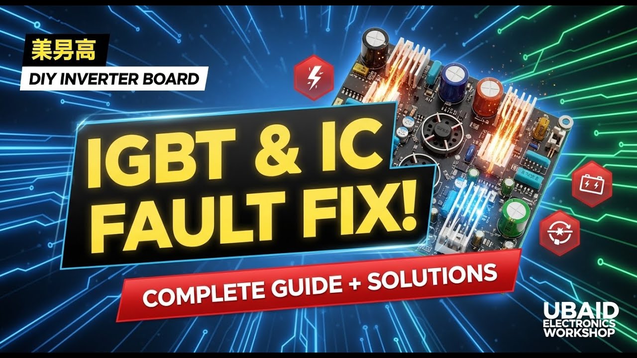 How to Make a DIY Solar Inverter Board | IGBT & IC Fault Solutions Explained