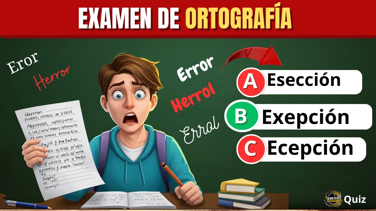 Pon a prueba tu ortografía con este divertido examen