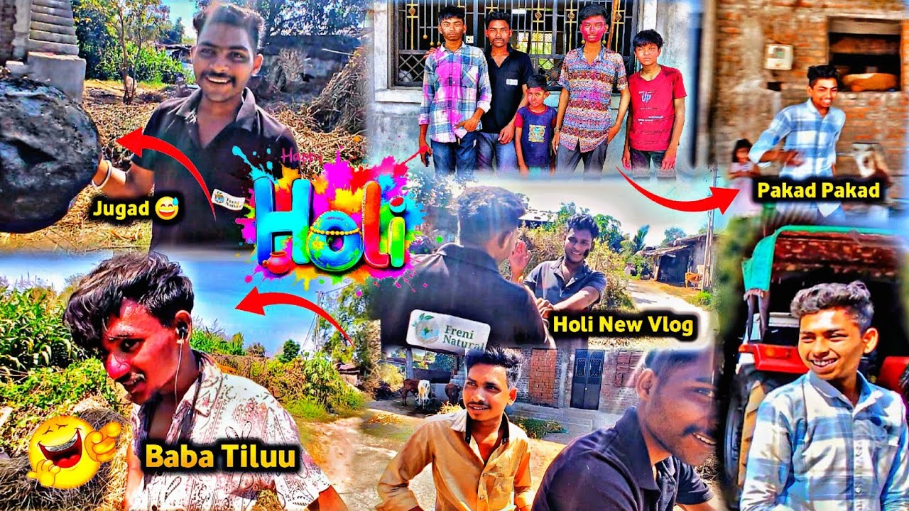 Baba Tiliu 😅 Holi Special Vlog Full Comedy// Masti Time // Happy Holi 