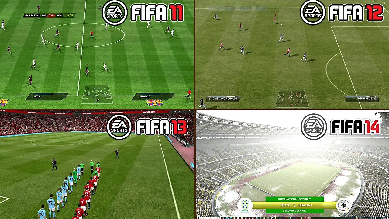 Good Old FIFA games | FIFA 11 vs. FIFA 12 vs. FIFA 13 vs. FIFA 14 | Which one would you prefer?