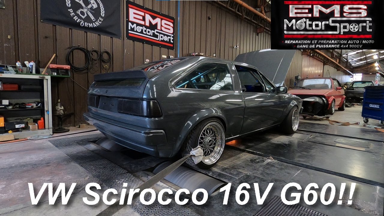 Cette VW Scirocco 16V G60 manque un peu de peps ...