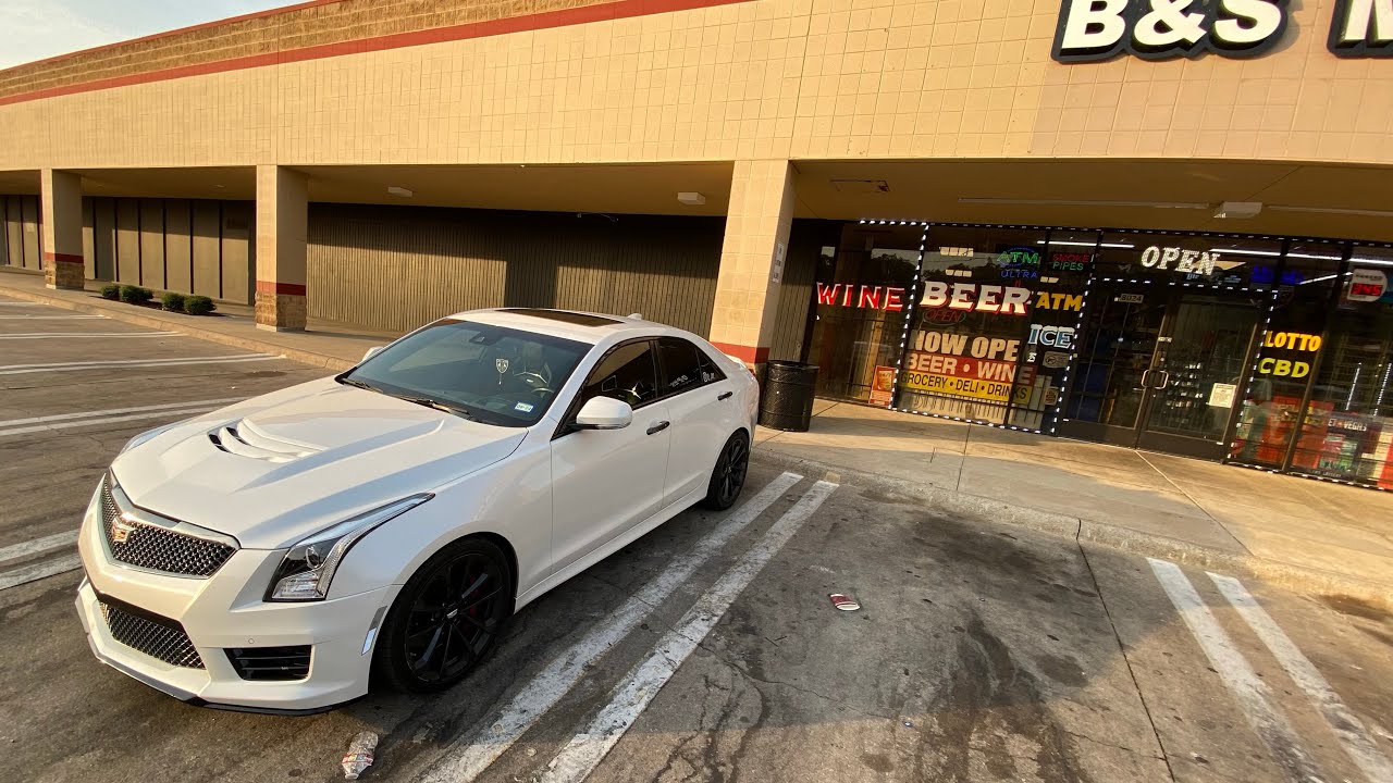 This V6 caddy is a scat killer!!! 😳ATS V POV DRIVE