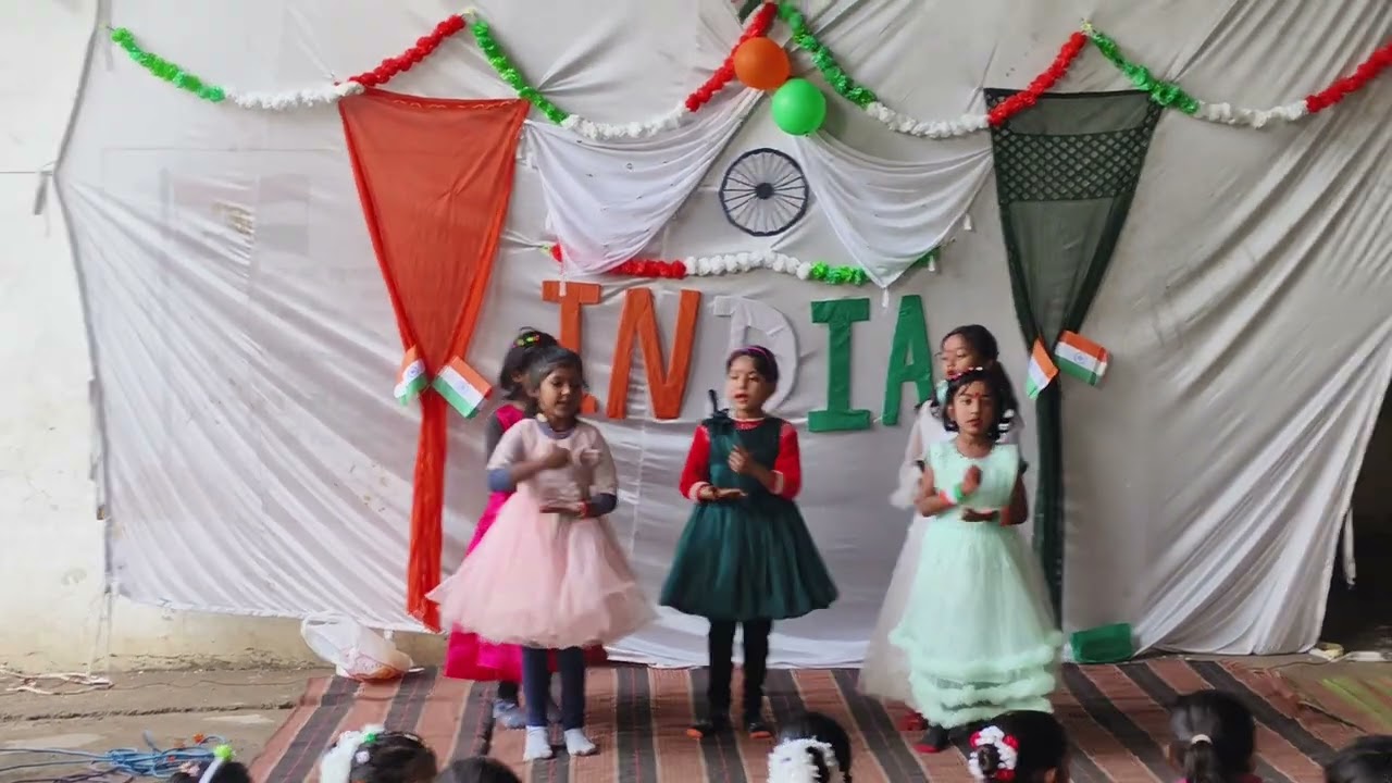 #kidsperfomance for rainbow public convent school Maharajpur 