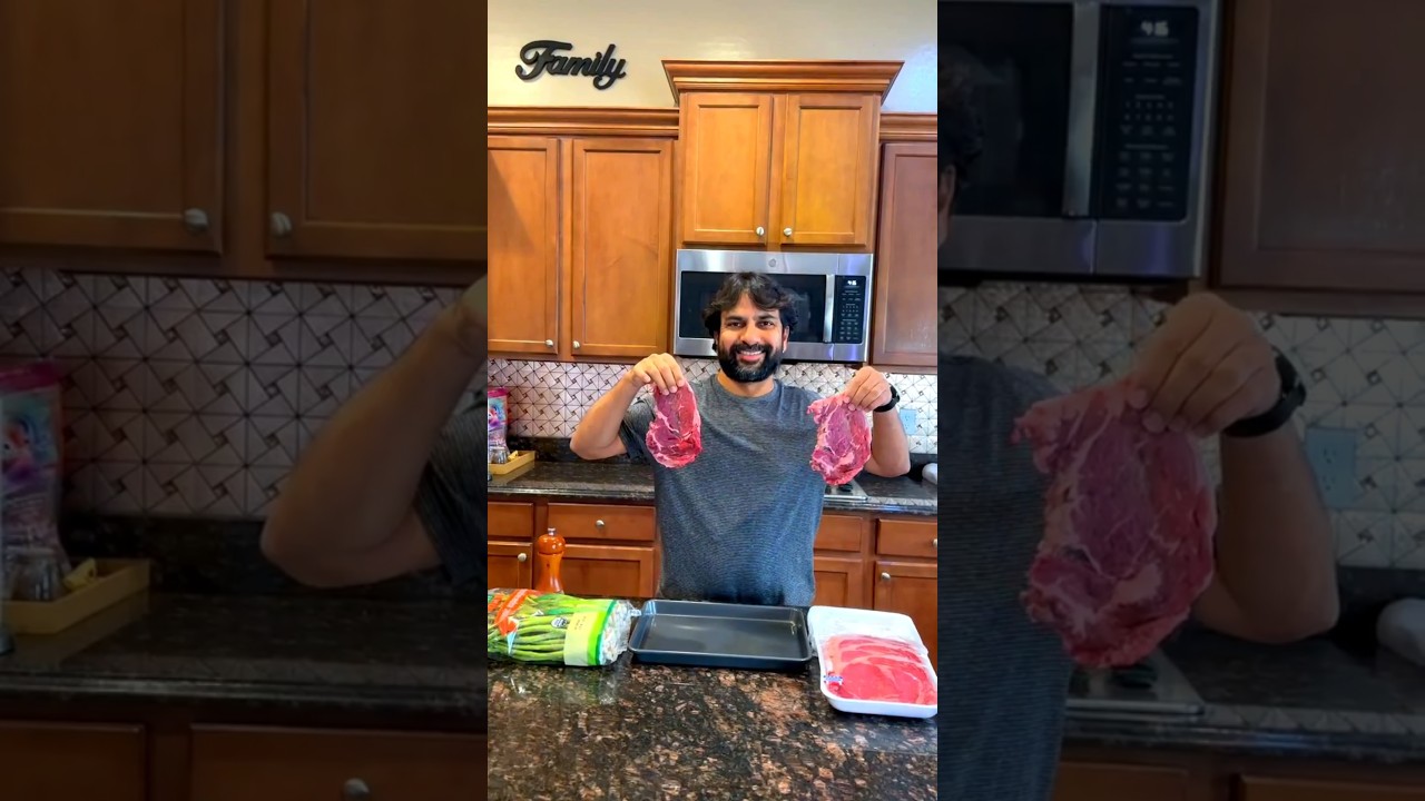 Americaவில் Steak Grilling  #usatamilvlog
