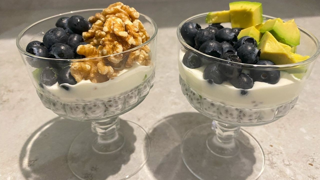 Chia Yoghurt Breakfast - High levels of omega 3 fatty acids