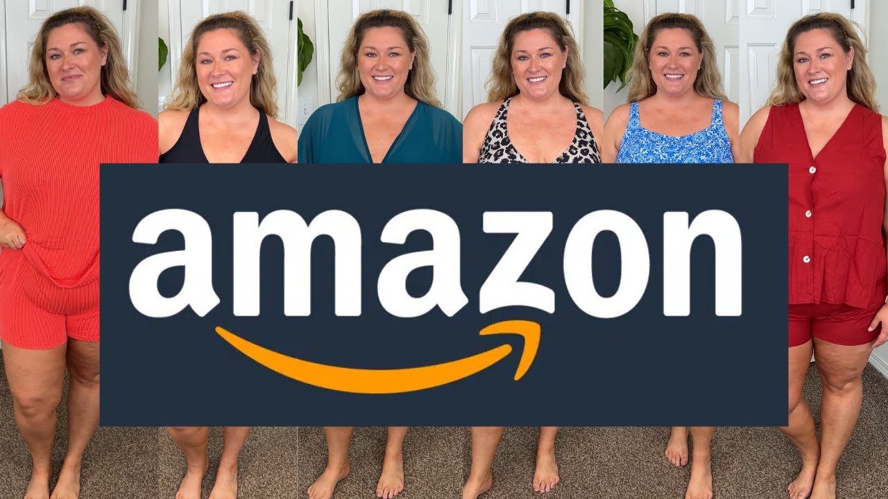AMAZON PLUS SIZE SWIMSUITS + BEACHY THINGS ☀️👙 | swimsuit saturday