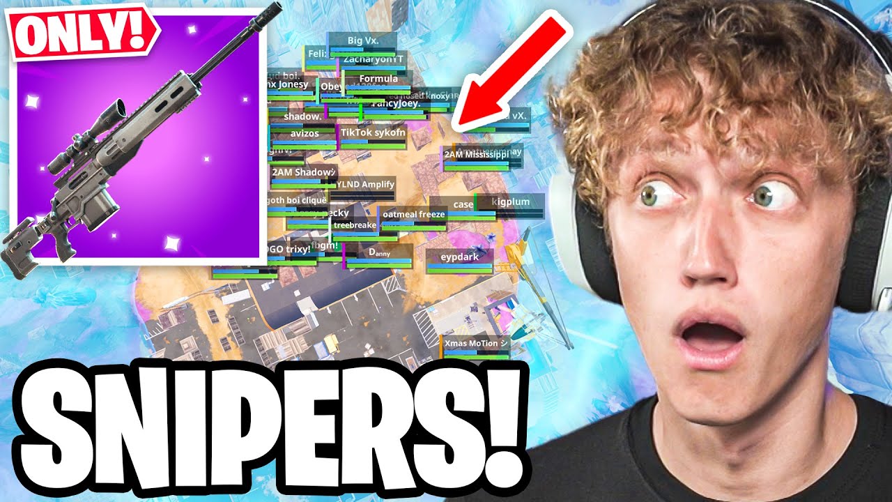 I Hosted a SNIPER Only Tournament In Chapter 7 Fortnite! (One Shot)