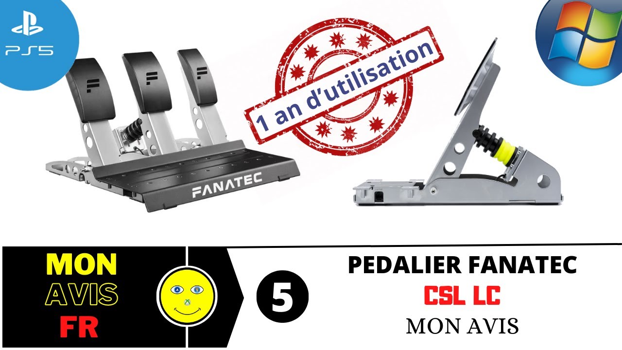 AVIS PEDALIER FANATEC CSL LC + MODS 3DRap