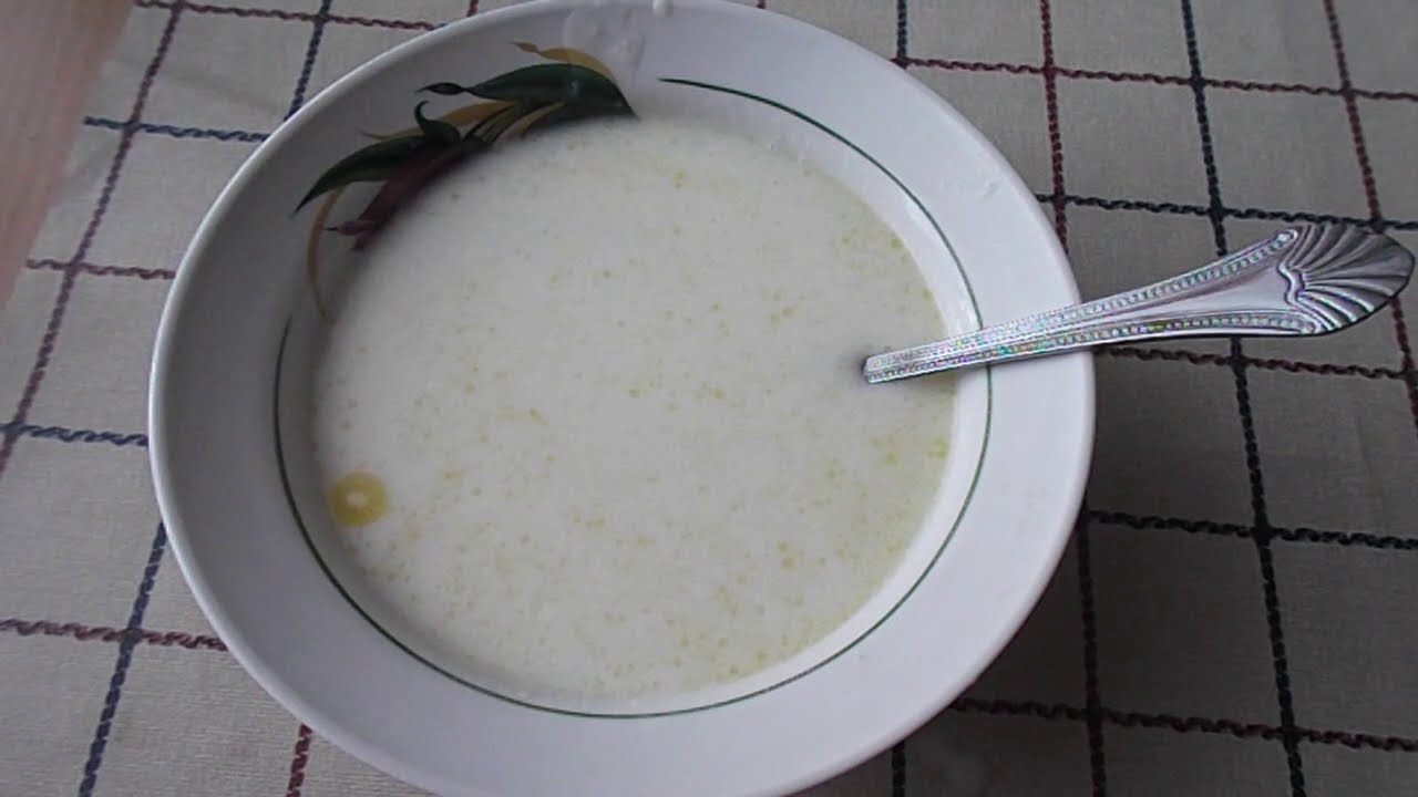 Белорусская кухня. Молочный суп затирка.