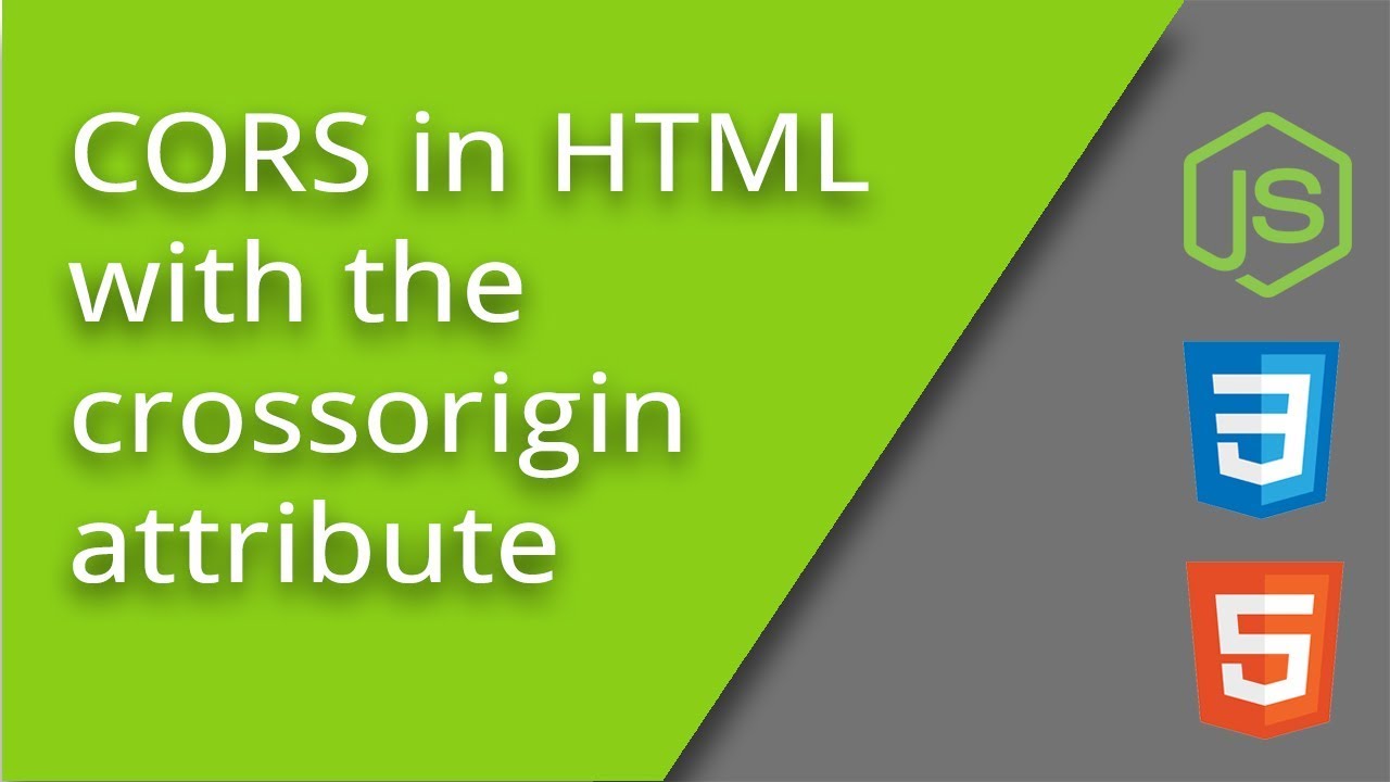 HTML-атрибут crossorigin
