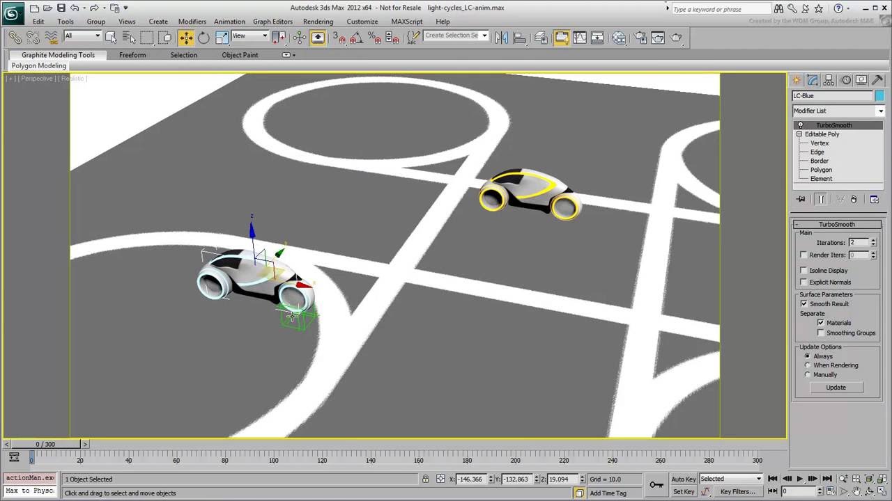 Creating Light Cycle Effects in 3ds Max - Part 3 - Light Cycle Animation