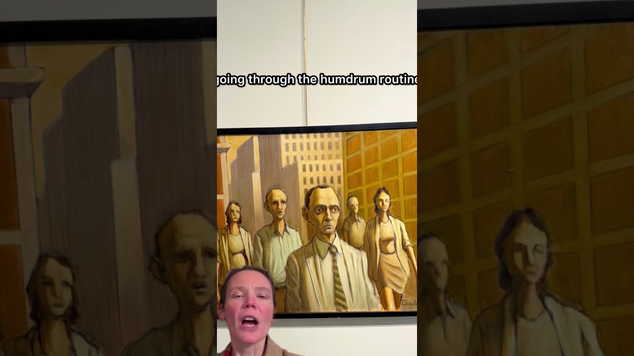 Art Critic in 1 Minute Cityscape I John Gould #artwork #artist #artcritic #satire #artreview