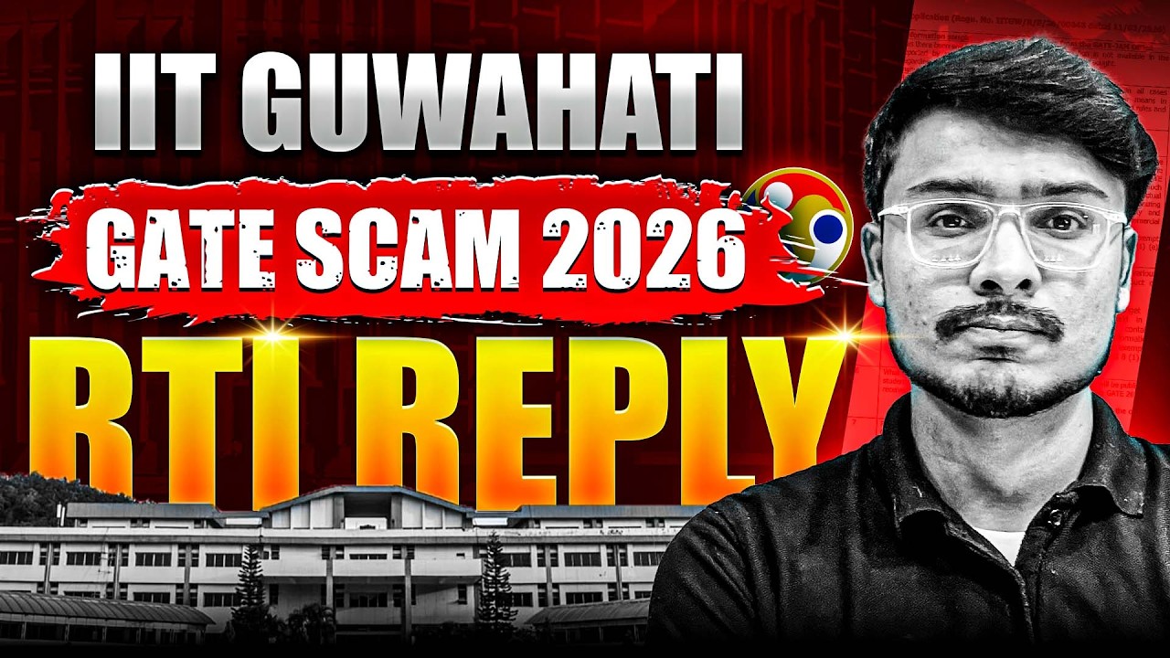 GATE 2026 Scam Exposed 🚨 RTI Reply Reveals Shocking Truth