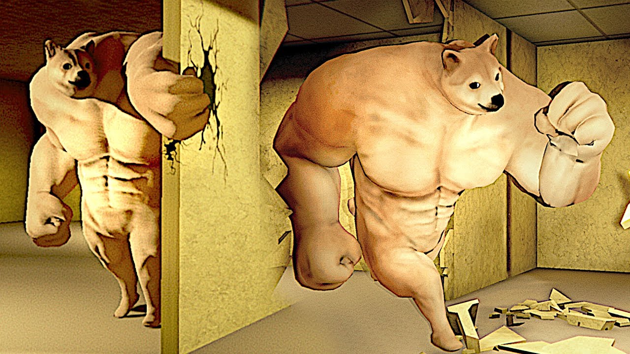 Horror Game Where Buff Doge Is Behind You In The Backrooms This Makes Sense SUS