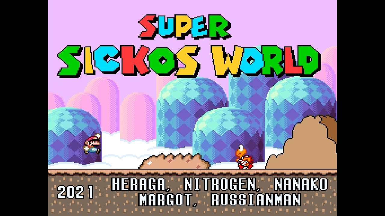 Super Sickos World - All Levels/Exits (SMW Hack)
