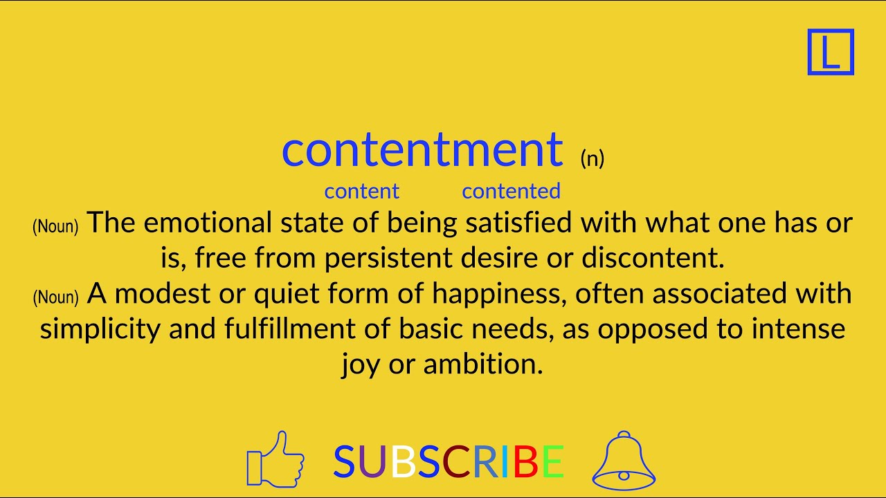 contentment