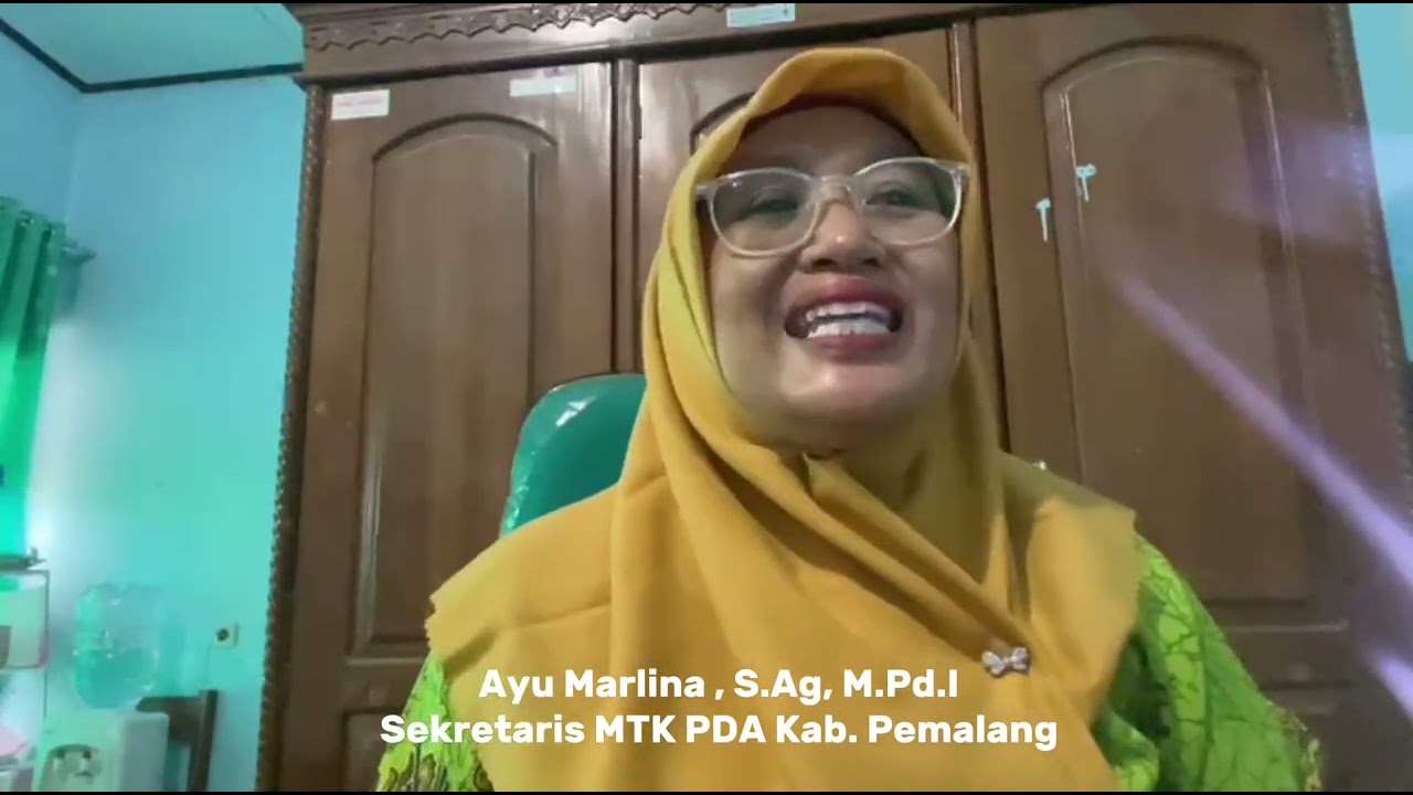 Ayu Marlina , S.Ag, M.Pd.ISekretaris MTK PDA Kab. Pemalang judulnya Iman naik turun
