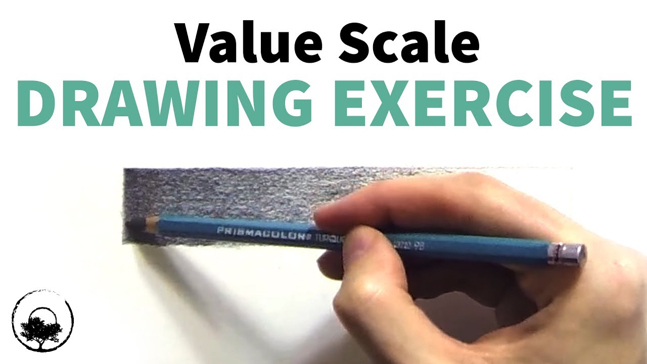 Value Scale Drawing Exercise for Shading Without Blending