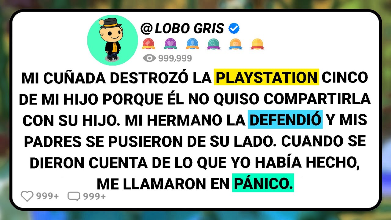 Mi Cuñada Destrozó La Playstation Cinco De Mi Hijo Porque Él No Quiso Compartirla Con Su Hijo....