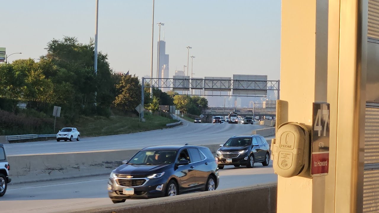 CTA Red Line, Howard-bnd (sunset ride) | 95th to Lake | 5000 Series Bombardier || 9.29.2025