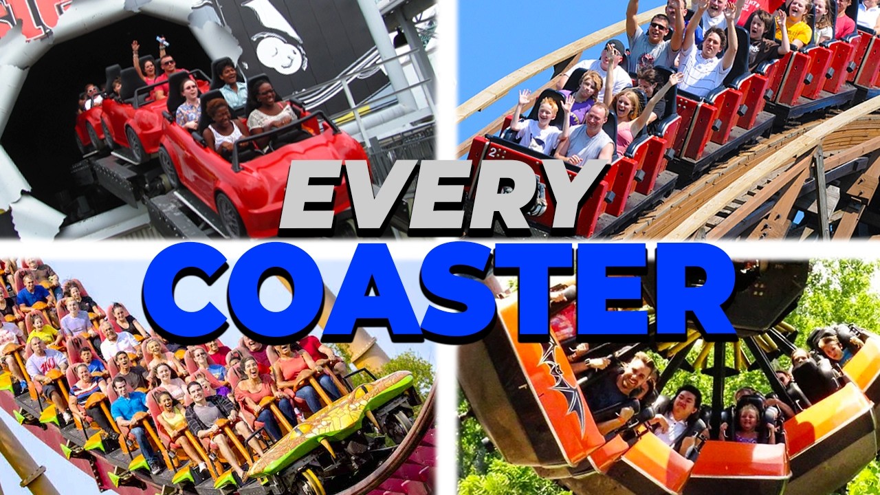 All Roller Coasters at Kings Island RANKED! (With On-Ride Povs)
