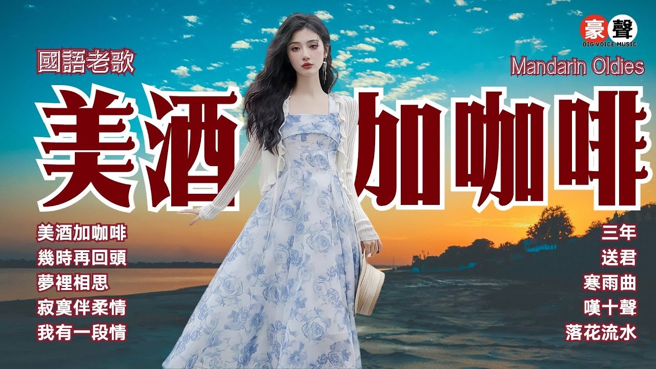 【國語老歌】美酒加咖啡丨幾時再回頭丨夢裡相思丨寂寞伴柔情丨我有一段情丨三年丨送君丨寒雨曲丨嘆十聲丨落花流水 Mandarin Oldies (歌詞版)