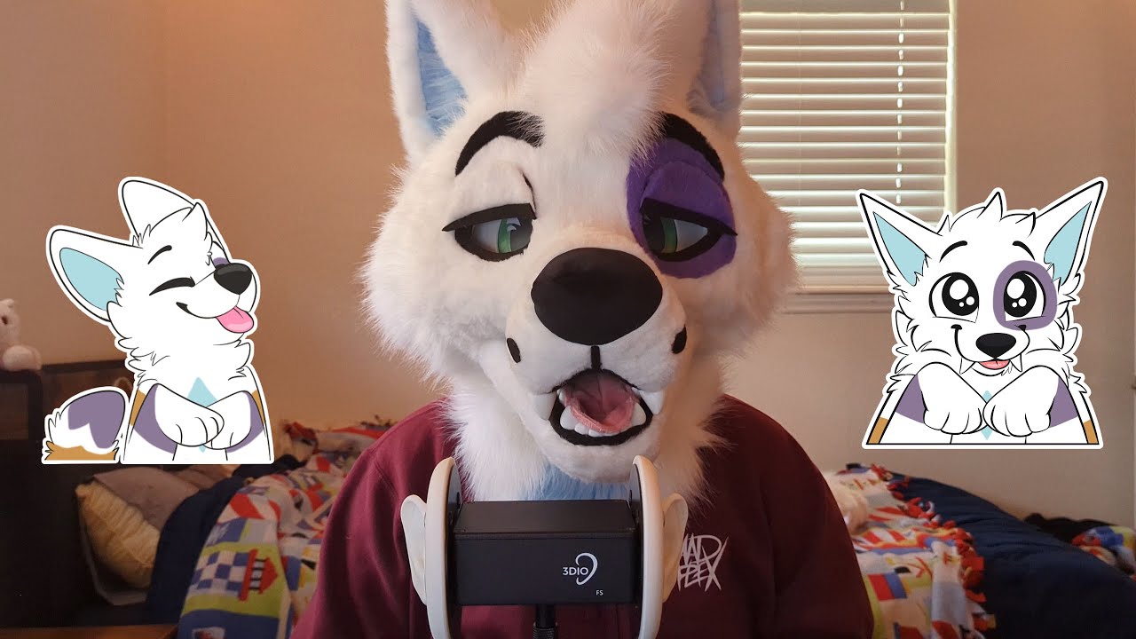 [Furry ASMR] Fluffy Wolf Awrfs and Pets You :3