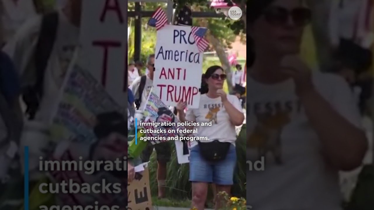 &lsquo;Rage Against the Regime&rsquo; demonstrations across the country protest Trump's policies