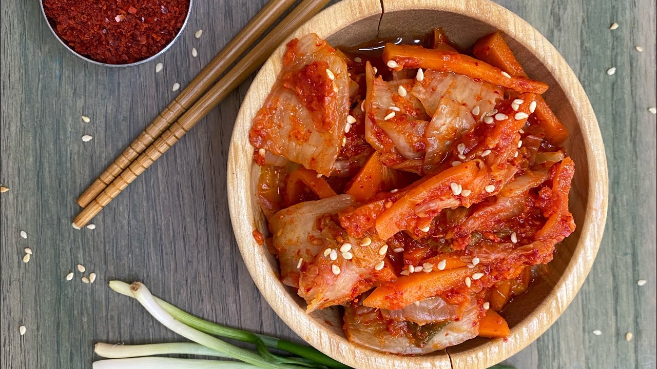 كيف احضر الكيمتشي الكوري باسهل طريقة 🥬🥕🌶Easy Korean Kimchi Recipe