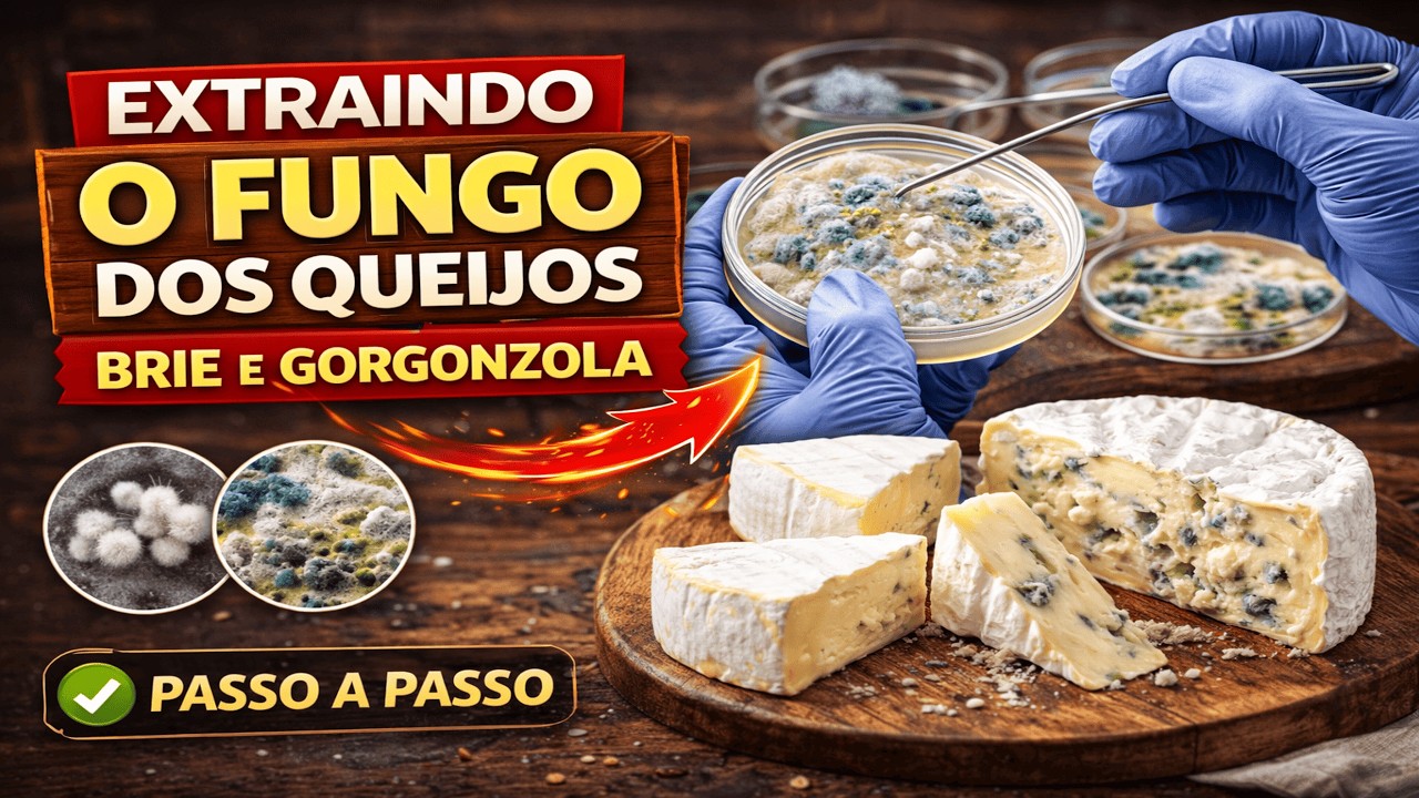 Extraindo o fungo dos queijos Brie e Gorgonzola