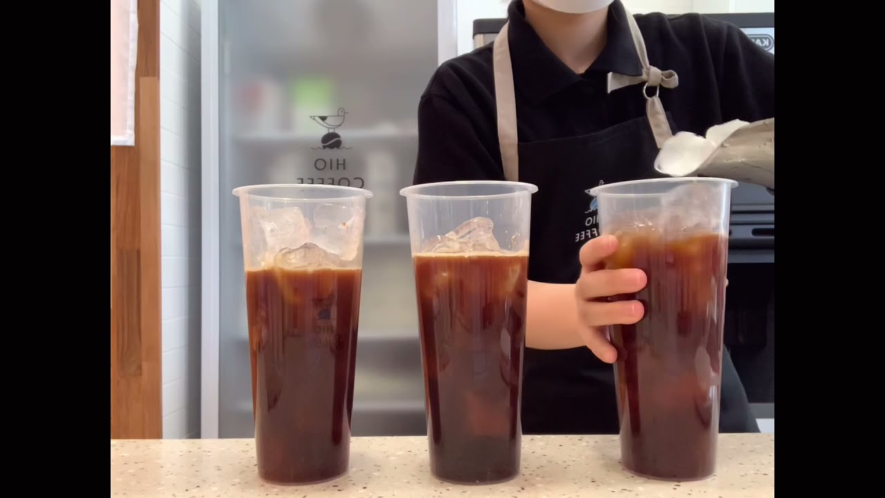 CAFE VLOG 1_만세 사료값 벌기 / 하이오커피 / 알바 브이로그 / 카페 브이로그 / 음료제조 / hio coffee / 한국인이 좋아하는 속도