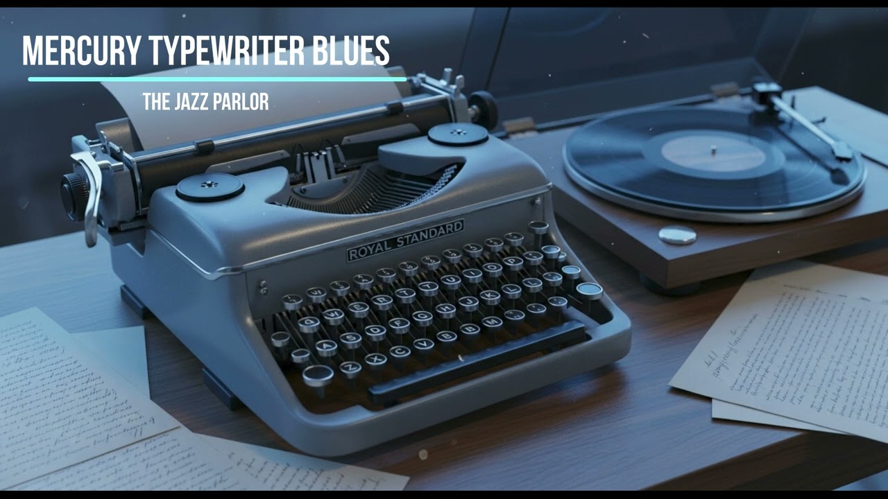 Mercury Typewriter Blues - Lo‑Fi Chill Jazz (vinyl) • Writing & Focus