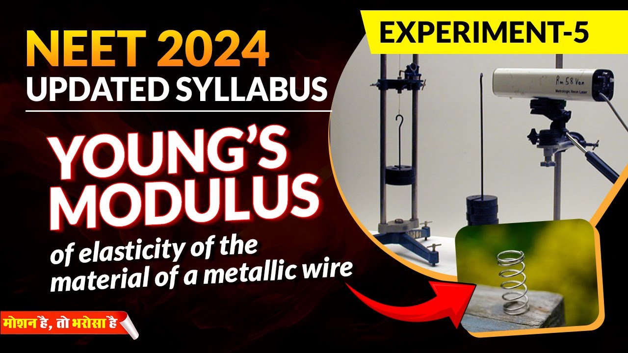 NEET 2024: Determination of Young’s modulus of elasticity  experiment | Motion NEET #practicalskills