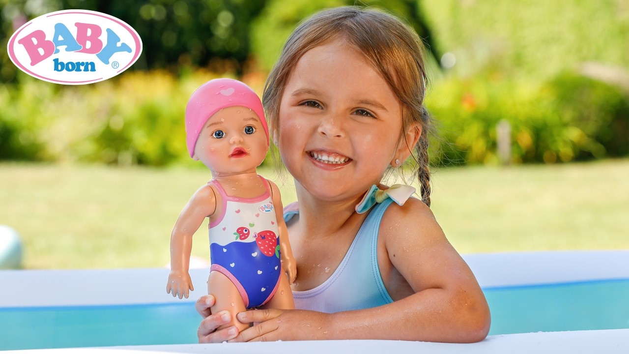 BABY born Swimming Lizzie 30cm 🏊&zwj;♀️💦 | She Really Swims!
