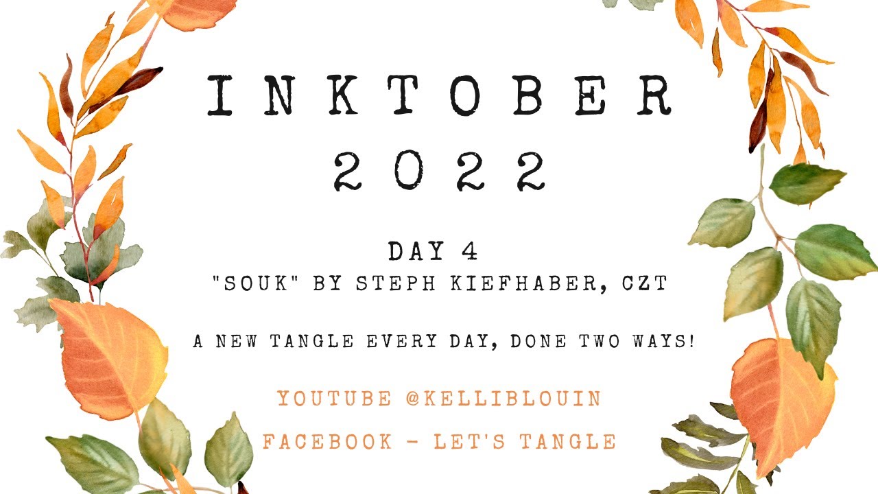 Inktober Tangles, день 4 — «Souk» Стефа Кифхабера, CZT