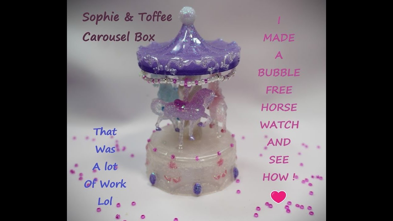 Sophie & Toffee Epoxy Resin DIY/I Conquered The Carousel Horse Mould / Sophie & Toffee Carousel Box