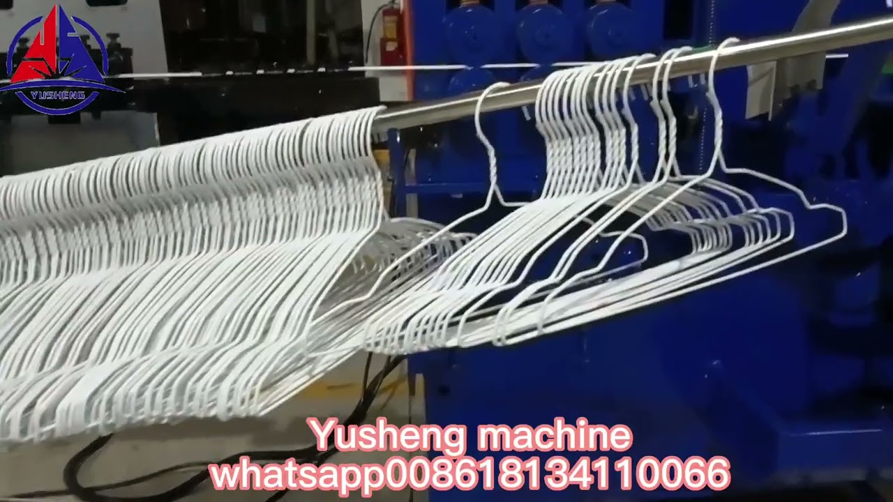 PVC coating wire hanger making machine#clothes hanger making machine