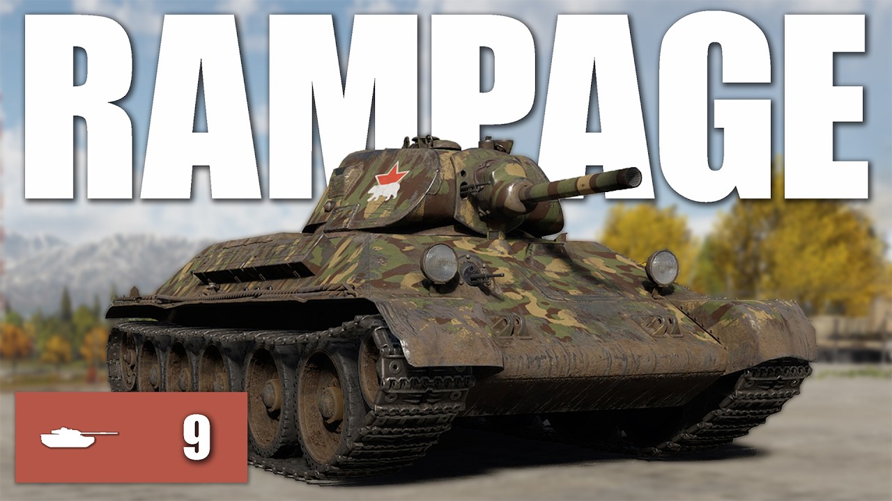9 Kills Rampage – T-34 (1940) – War Thunder