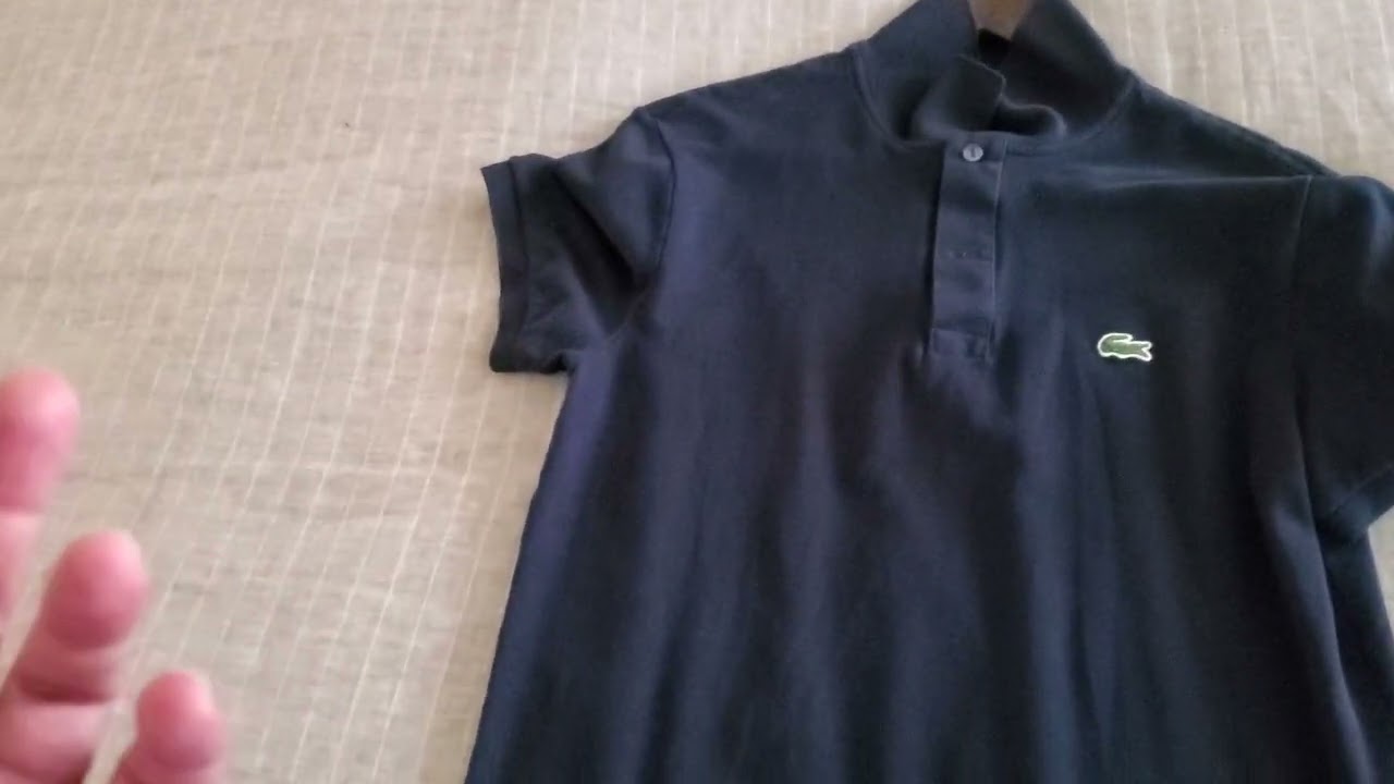 How to Dress like Magnum, P.I. - the navy L.12.12 Polo Lacoste shirt