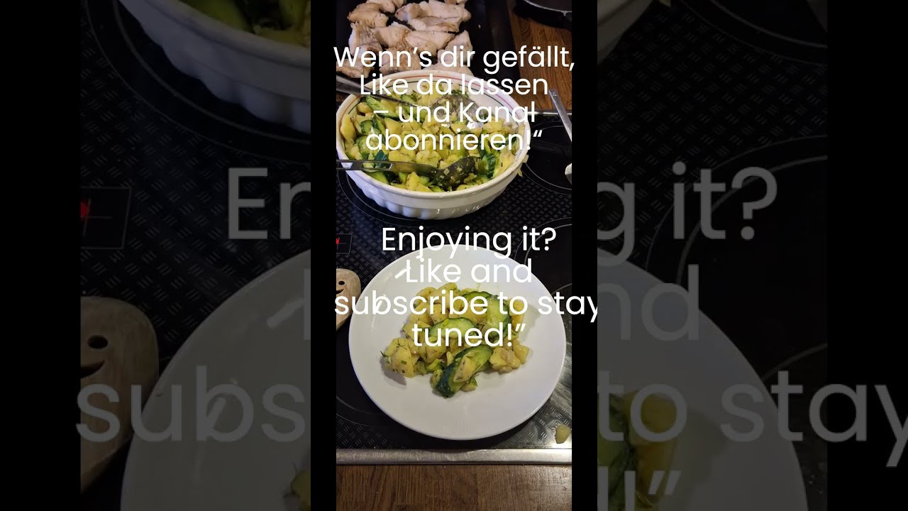 Kartoffelsalat warm mariniert & Rotbarsch  Warm German Potato Salad & Redfish