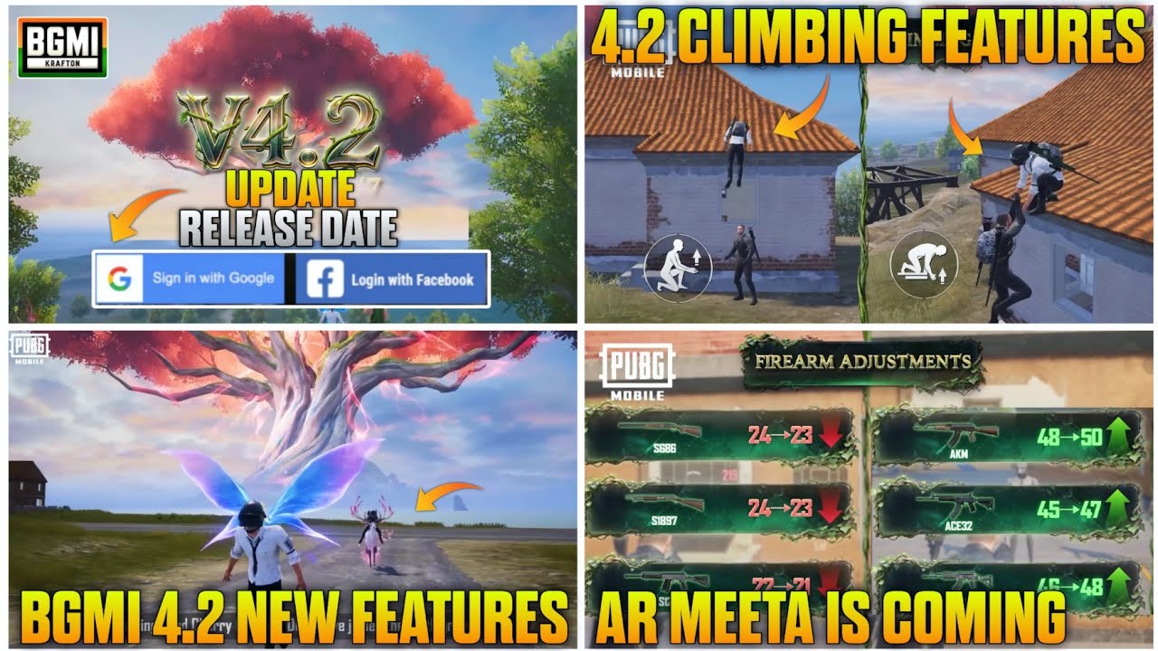 4.2 BIG CHANGES | BGMI 4.2 UPDATE CONFIRM DATE | CLIMBING FEATURES IN BGMI