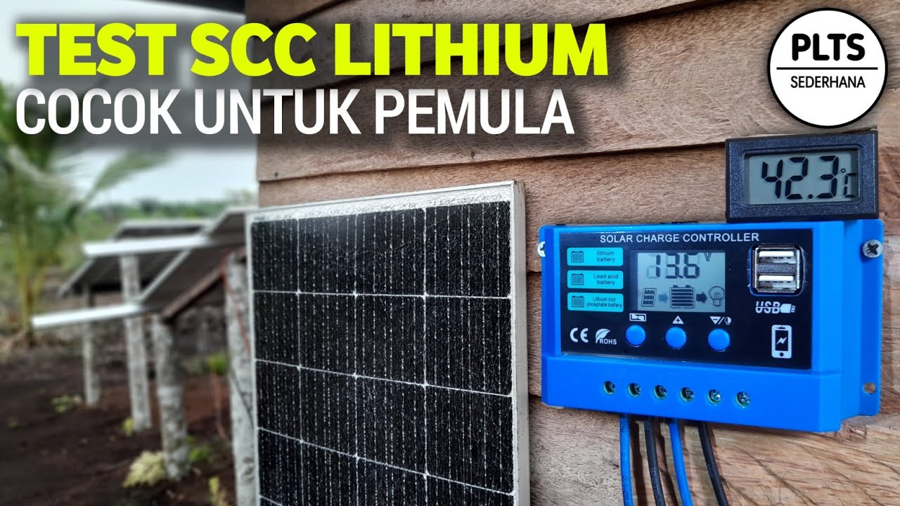 TEST SCC PWM LITHIUM COCOK UNTUK PANEL SURYA 10WP 20WP 50WP