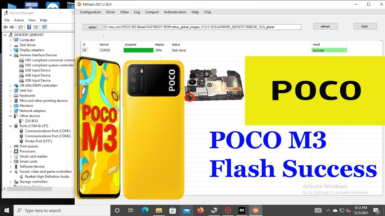 POCO M3 Flash Success
