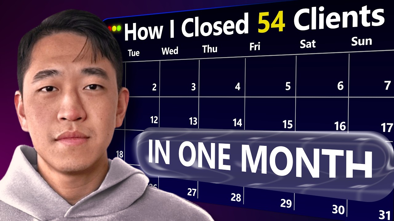 How I Closed 54 AI Clients in One Month (just copy me)