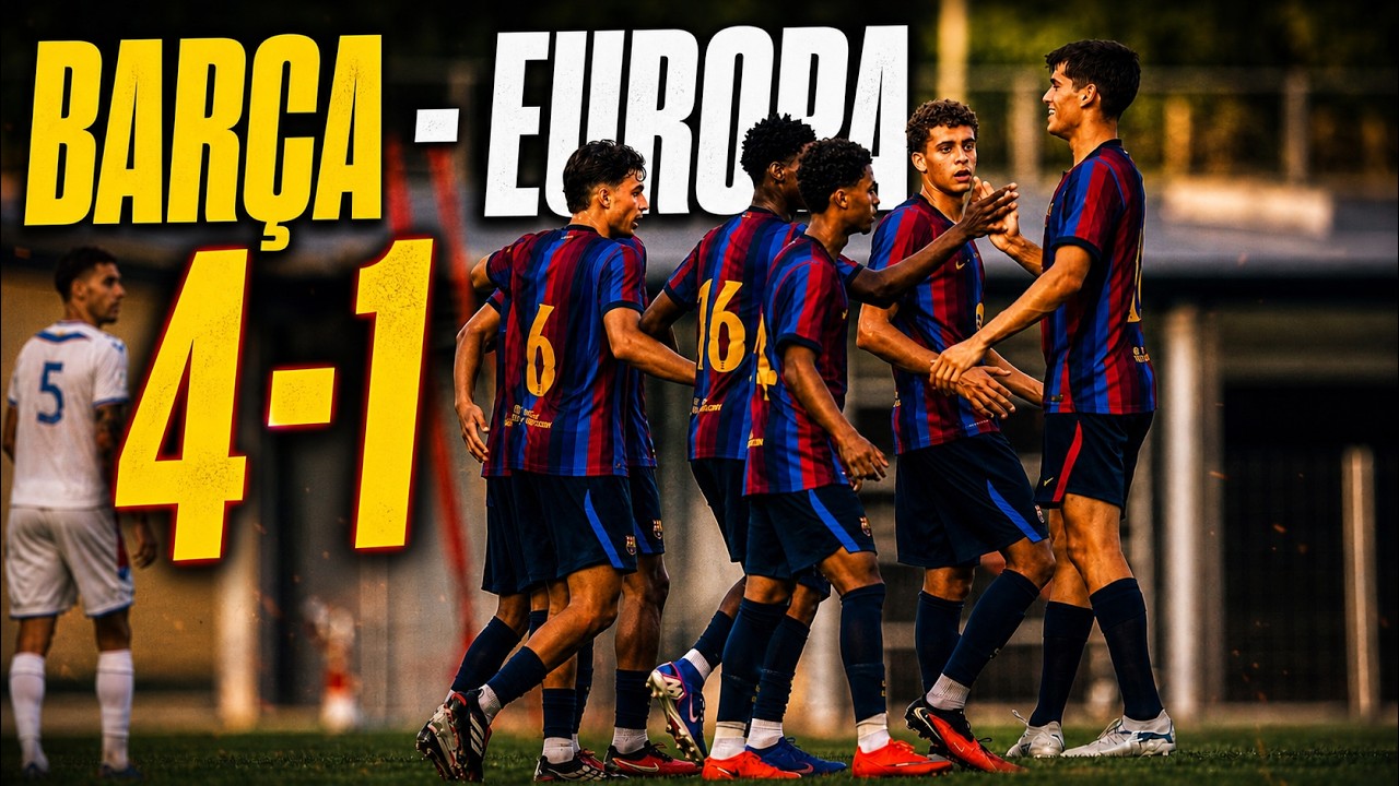 🔥 Bar&ccedil;a 4-1 Europa | RESUMEN de la Goleada en el PRIMER PARTIDO de pretemporada, sin Adeyemi ⚽💥