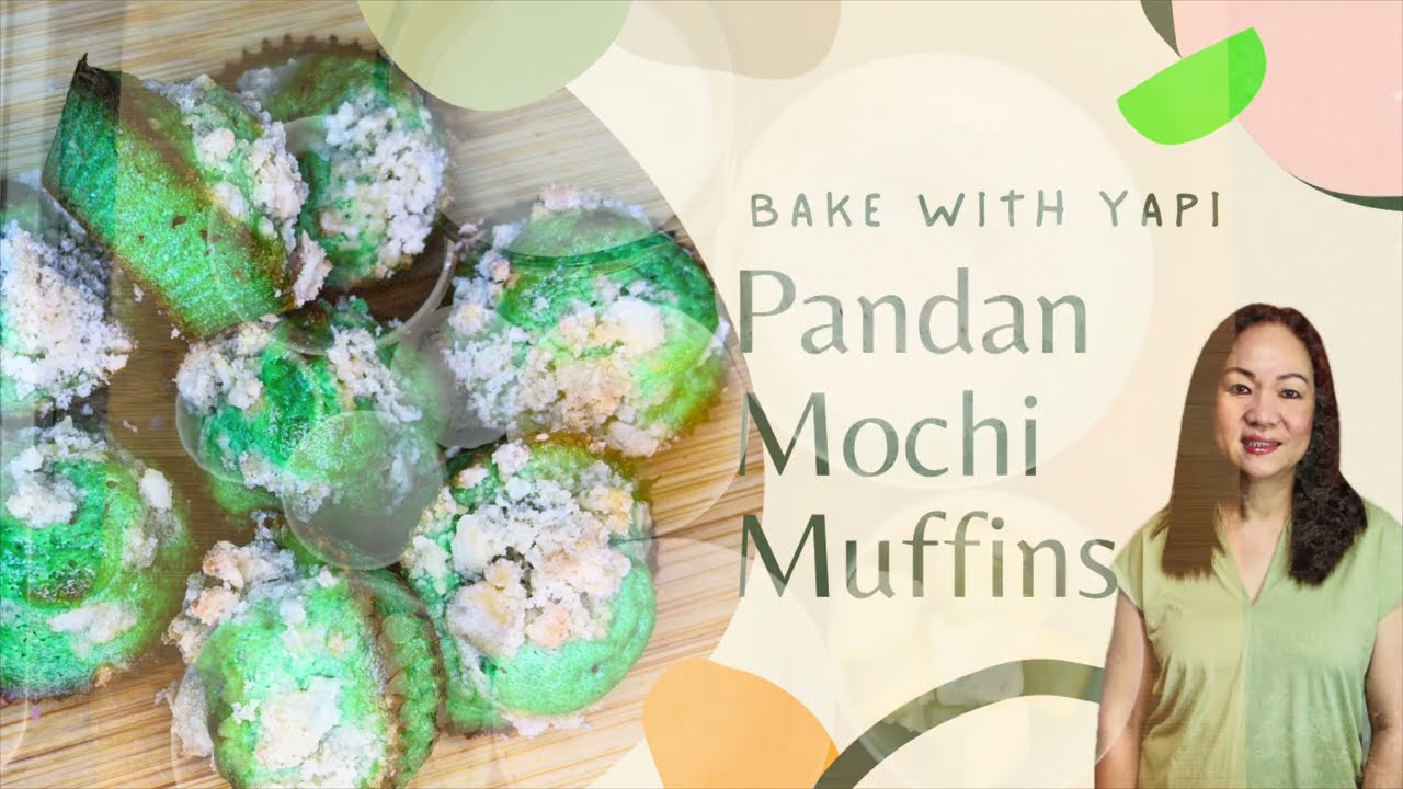 PANDAN MOCHI MUFFINS @BAKEWITHYAPI 