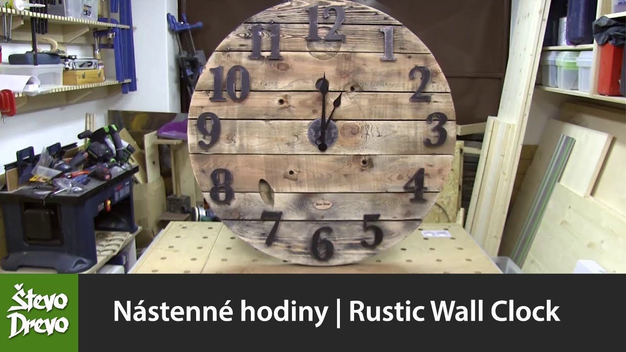 Nástenné hodiny | Rustic Wall Clock