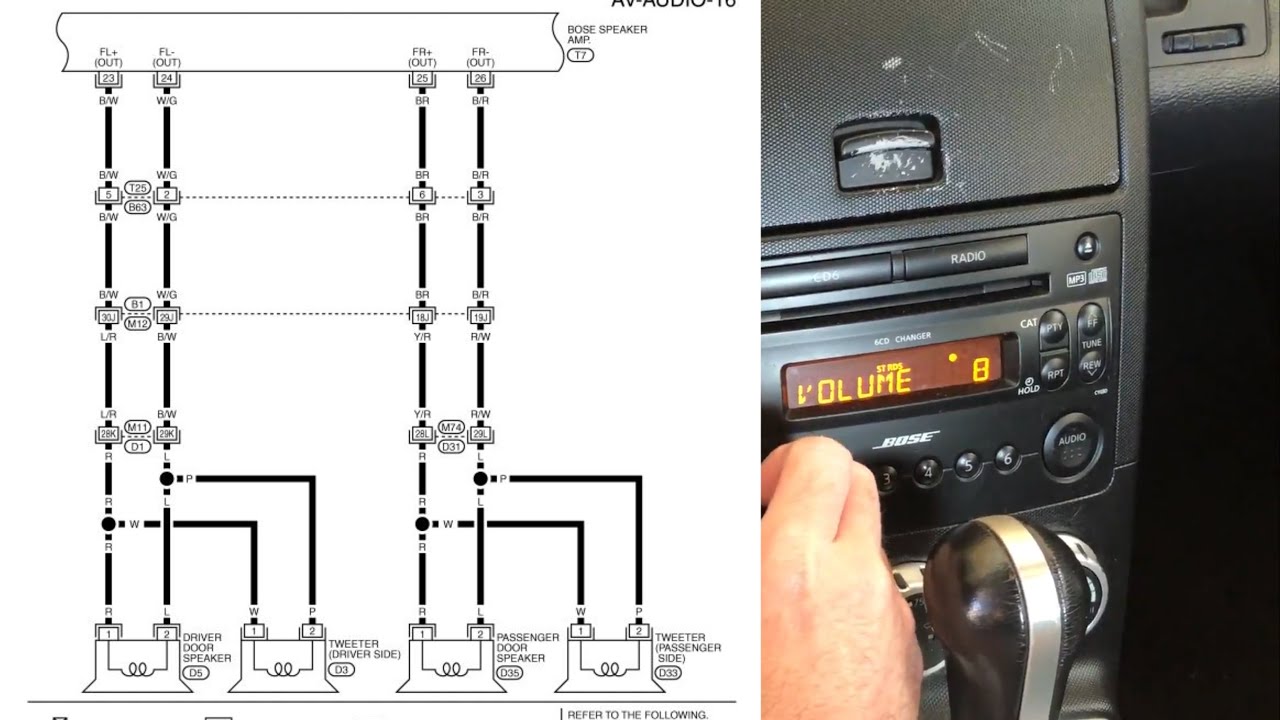 Troubleshooting Nissan 350Z Speaker and Wiring Issues