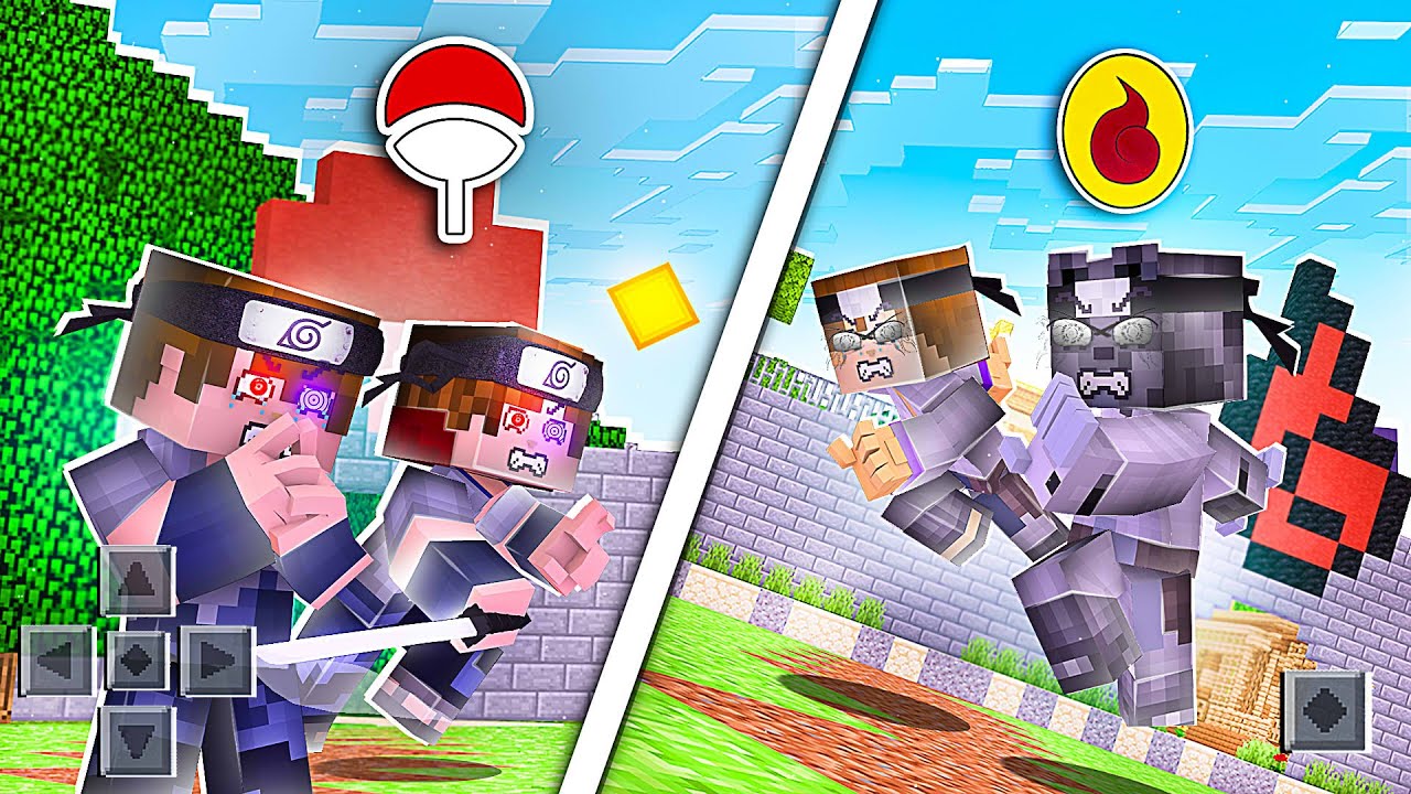 Minecraft PE - NARUTO UCHIHAS VS HYUUGA #1 - VOU DESTRUIR O CLÃ UCHIHA DO MUNDO NARUTO!! NOVA SÉRIE?